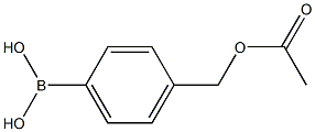 (4-ACETOXYMETHYL)PHENYLBORONIC ACID Struktur