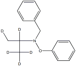 N-BENZYL-N-PHENOXYISOPROPYLAMINE-D5 Struktur