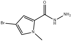 4-BROMO-1-METHYL-1H-PYRROLE-2-CARBOHYDRAZIDE Struktur