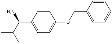 (1R)-2-METHYL-1-[4-(PHENYLMETHOXY)PHENYL]PROPYLAMINE Struktur