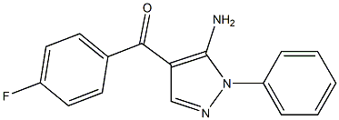 (5-AMINO-1-PHENYL-1H-PYRAZOL-4-YL)(4-FLUOROPHENYL)METHANONE Struktur