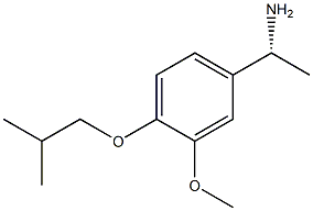 (1R)-1-[3-METHOXY-4-(2-METHYLPROPOXY)PHENYL]ETHYLAMINE Struktur