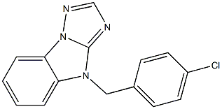 4-(4-CHLOROBENZYL)-4H-[1,2,4]TRIAZOLO[1,5-A]BENZIMIDAZOLE Struktur