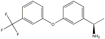 (1R)-1-(3-[3-(TRIFLUOROMETHYL)PHENOXY]PHENYL)ETHYLAMINE Struktur