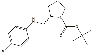 (S)-1-BOC-2-[(4-BROMO-PHENYLAMINO)-METHYL]-PYRROLIDINE Struktur