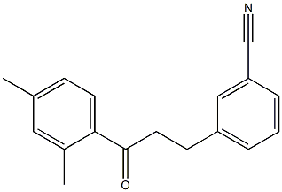 3-(3-CYANOPHENYL)-2',4'-DIMETHYLPROPIOPHENONE Struktur