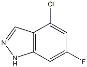 4-CHLORO-6-FLUORO-(1H)INDAZOLE Struktur