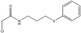 2-CHLORO-N-[3-(PHENYLTHIO)PROPYL]ACETAMIDE Struktur