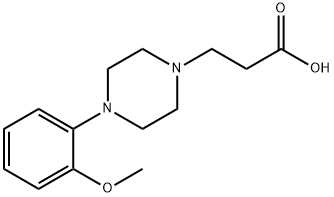 3-[4-(2-METHOXY-PHENYL)-PIPERAZIN-1-YL]-PROPIONIC ACID Struktur