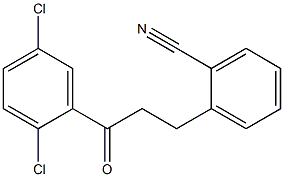 3-(2-CYANOPHENYL)-2',5'-DICHLOROPROPIOPHENONE Struktur