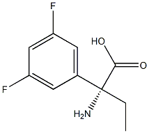 (2R)-2-AMINO-2-(3,5-DIFLUOROPHENYL)BUTANOIC ACID Struktur