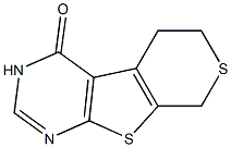 3,5,6,8-TETRAHYDRO-4H-THIOPYRANO[4',3':4,5]THIENO[2,3-D]PYRIMIDIN-4-ONE Struktur