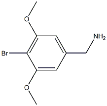 4-BROMO-3,5-DIMETHOXYBENZYLAMINE Struktur