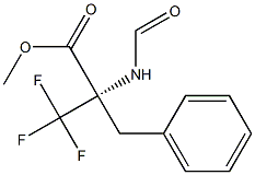 METHYL N-FORMYL-A-(TRIFLUOROMETHYL)PHENYLALANINATE Struktur