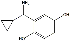 2-((1S)AMINOCYCLOPROPYLMETHYL)BENZENE-1,4-DIOL Struktur