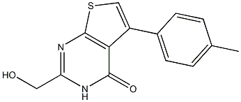 2-(HYDROXYMETHYL)-5-(4-METHYLPHENYL)THIENO[2,3-D]PYRIMIDIN-4(3H)-ONE Struktur