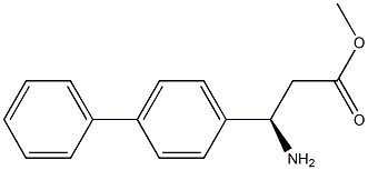 METHYL (3R)-3-AMINO-3-(4-PHENYLPHENYL)PROPANOATE Struktur