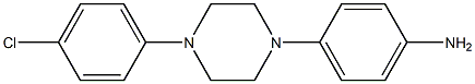 1-(4-AMINOPHENYL)-4-(4-CHLOROPHENYL)PIPERAZINE Struktur