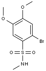 2-BROMO-4,5-DIMETHOXY-N-METHYLBENZENESULFONAMIDE Struktur