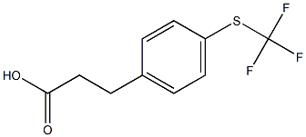 4-(TRIFLUOROMETHYLTHIO)PHENYLPROPIONIC ACID Struktur