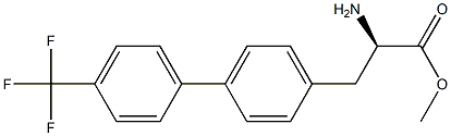 METHYL (2R)-2-AMINO-3-(4-[4-(TRIFLUOROMETHYL)PHENYL]PHENYL)PROPANOATE Struktur