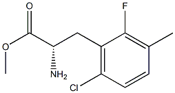 METHYL (2S)-2-AMINO-3-(6-CHLORO-2-FLUORO-3-METHYLPHENYL)PROPANOATE Struktur