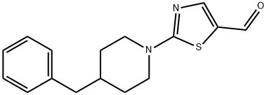 2-(4-ベンジルピペリジノ)-1,3-チアゾール-5-カルブアルデヒド 化學(xué)構(gòu)造式