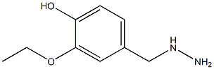 3-ETHOXY-4-HYDROXY-BENZYL-HYDRAZINE Struktur