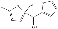 2-CHLORO-5-THIENYL-(5-METHYL-2-THIENYL)METHANOL Struktur