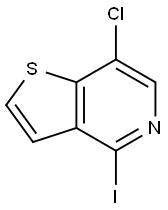 7-CHLORO-4-IODOTHIENO[3,2-C]PYRIDINE Struktur