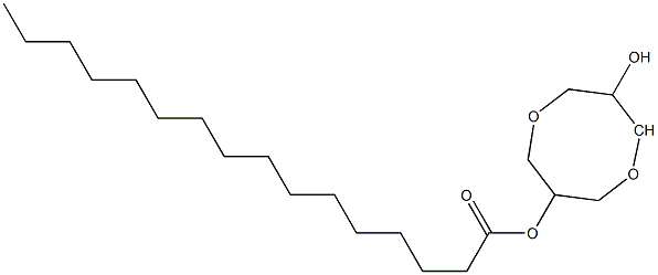 2-PALMITOYL GLYCEROL, [GLYCEROL 1,3-3H] Struktur