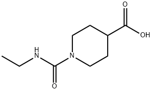 1-[(ETHYLAMINO)CARBONYL]PIPERIDINE-4-CARBOXYLIC ACID Struktur