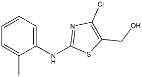 (4-CHLORO-2-[(2-METHYLPHENYL)AMINO]-1,3-THIAZOL-5-YL)METHANOL Struktur