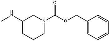 3-METHYLAMINO-PIPERIDINE-1-CARBOXYLIC ACID BENZYL ESTER Struktur