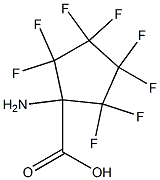 1-AMINO-2,2,3,3,4,4,5,5-OCTAFLUOROCYCLOPENTANECARBOXYLIC ACID Struktur