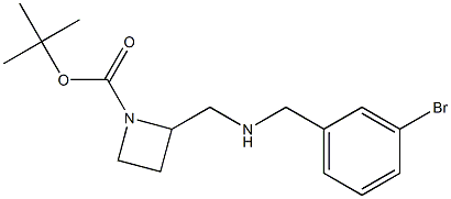 1-BOC-2-[(3-BROMO-BENZYL)-AMINOMETHYL]-AZETIDINE Struktur