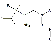 2-AMINO-3,3,4,4-TETRAFLUORO-1-NITROBUTANE, HYDROCHLORIDE Struktur