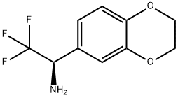 1-(2H,3H-BENZO[3,4-E]1,4-DIOXIN-6-YL)(1R)-2,2,2-TRIFLUOROETHYLAMINE Struktur