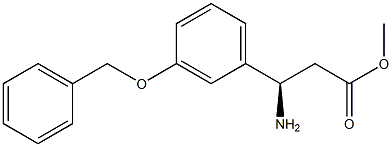 METHYL (3R)-3-AMINO-3-[3-(PHENYLMETHOXY)PHENYL]PROPANOATE Struktur