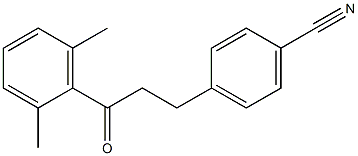 3-(4-CYANOPHENYL)-2',6'-DIMETHYLPROPIOPHENONE Struktur