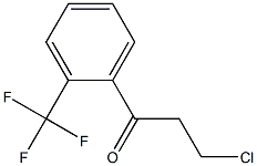 3-CHLORO-1-OXO-1-(2-TRIFLUOROMETHYLPHENYL)PROPANE Struktur