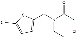 2-CHLORO-N-[(5-CHLOROTHIEN-2-YL)METHYL]-N-ETHYLACETAMIDE Struktur