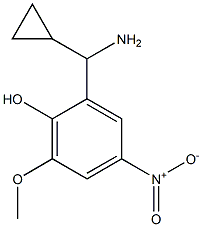 2-((1R)AMINOCYCLOPROPYLMETHYL)-6-METHOXY-4-NITROPHENOL Struktur