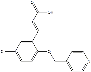 (2E)-3-[5-CHLORO-2-(PYRIDIN-4-YLMETHOXY)PHENYL]ACRYLIC ACID Struktur