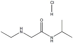 2-(ETHYLAMINO)-N-ISOPROPYLACETAMIDE HYDROCHLORIDE Struktur