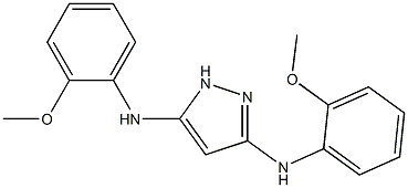 N,N'-BIS(2-METHOXYPHENYL)-1H-PYRAZOLE-3,5-DIAMINE Struktur