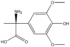 (2S)-2-AMINO-2-(4-HYDROXY-3,5-DIMETHOXYPHENYL)PROPANOIC ACID Struktur