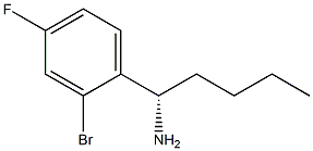 (1S)-1-(2-BROMO-4-FLUOROPHENYL)PENTYLAMINE Struktur