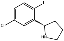 (2R)-2-(5-CHLORO-2-FLUOROPHENYL)PYRROLIDINE Struktur