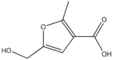 5-(HYDROXYMETHYL)-2-METHYL-3-FUROIC ACID Struktur